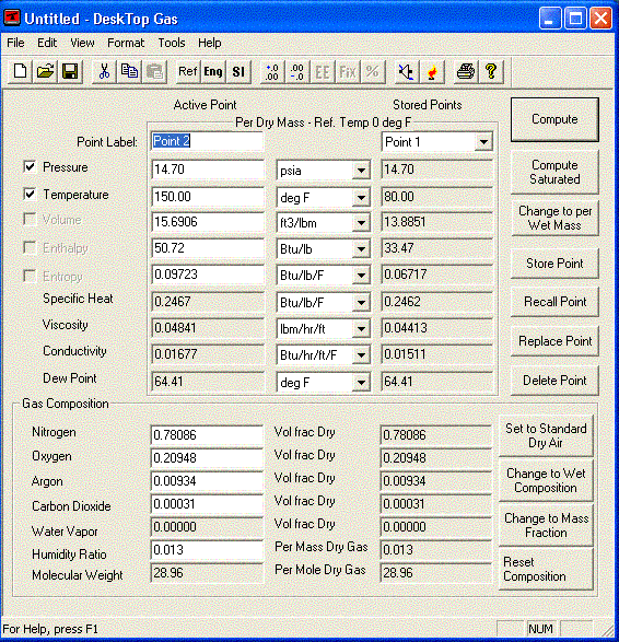 DeskTop Air Calculator