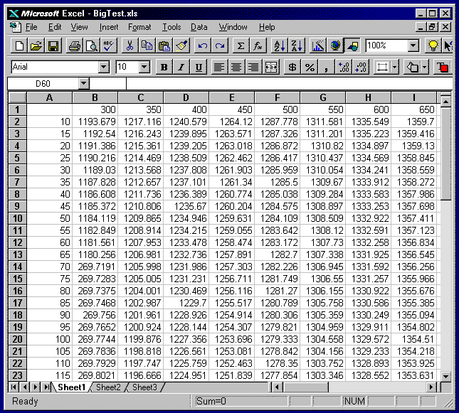 Steam tables  excel