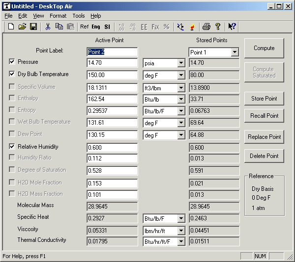 DeskTop Air Calculator