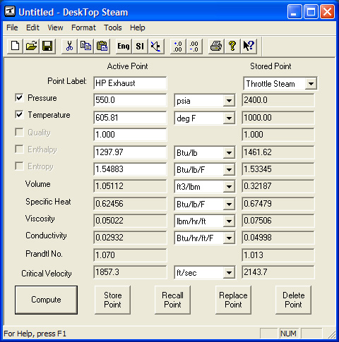 DeskTop Steam Calculator